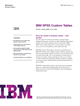 PASW Custom Tables Brochure